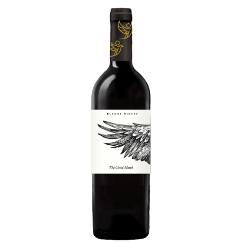 Aromatische Vidiano en Muscat of Spina witte wijn uit Kreta – Klados The Great Hawk fles