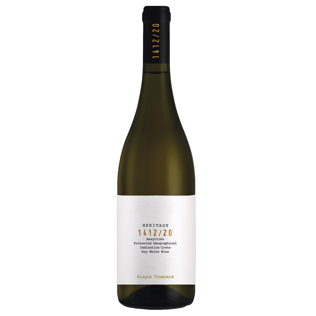 Gerijpte Assyrtiko witte wijn uit Kreta – Klados Heritage 1412/20 fles