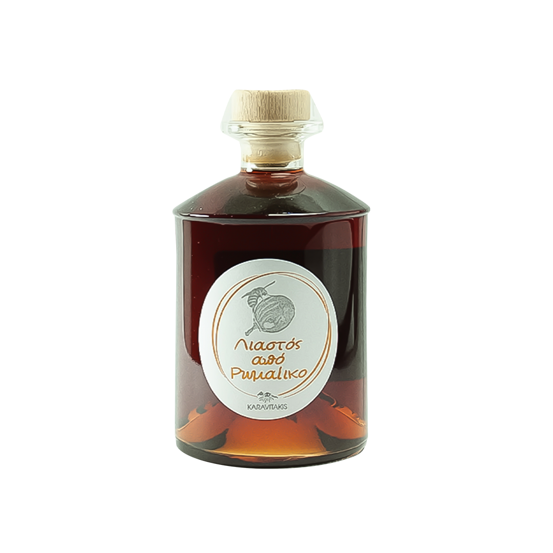 Zongeconcentreerde liastos Romeiko zoete dessertwijn uit Kreta – Karavitakis Griekse wijn fles